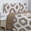 купить Домашний текстиль Relaxe Home 024555 Cuvertura TEP BOHO 220x240cm + 2 Fete de perne 50x70cm, Beige в Кишинёве 