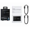 2.0TB (USB3.2/Type-C) Samsung Portable SSD T7 Touch, FP ID, Black (85x57x8mm, 58g, R/W:1050MB/s) 