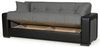 купить Диван Trendy Meda, extensibila cu lada de depozitare, 215x80x80cm, Gri/Negru в Кишинёве 