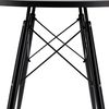 cumpără Mobilier pentru grădină Jumi CM-354166 Masa rotunda MDF, 60x60x74cm, stil scandinav, Negru/Negru în Chișinău 