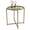 cumpără Măsuţă cafea Trendy S407K, Aur 50x50x50cm în Chișinău 