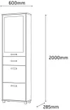 купить Полка для обуви Fabrik Home Модуль 4 (600x2000x285) Кедр шоколад в Кишинёве 