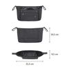 cumpără Accesorii pentru cărucior Petite&Mars 847900 Organizator pentru carucior Pocket Zip Black în Chișinău 