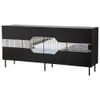 купить Комод Trendy Milano, Negru, Fume (GTR001214) в Кишинёве 