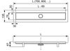 купить Душевой трап Tece TECElinus 700x70 cu membrana antimiros (15103079) в Кишинёве 