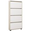 купить Полка для обуви Mobildor-Lux Leo Slim 50x16x164H cm Sonoma/White в Кишинёве 