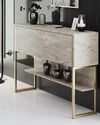 cumpără Masă Trendy Luxe, TravertinAur, 120x80x30cm (GTR005834) în Chișinău 