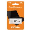 купить Память USB Flash 64GB Kioxia TransMemory U301 White (Toshiba), Plastic, Small design (Read 70 MByte/s, Write 20 MByte/s), USB 3.2 (memorie portabila Flash USB/внешний накопитель флеш память USB) в Кишинёве 