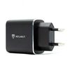 Helmet Wall Charger with Cable USB to Lightning 2xUSB 2.4A, Black 