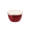 cumpără Container alimentare Metalac 51749 эмалированный Bordo 18cm, 2.4l, крышка пластик în Chișinău 