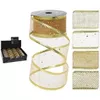 cumpără Decor de Crăciun și Anul Nou Promstore 29851 Лента декоративная 3.8cmx2.7m, золотая în Chișinău 