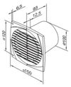 cumpără Ventilator de evacuare Ventika SIMPLE D 100 D 14 W H (senzor de umiditate și cronometrul) în Chișinău 