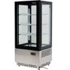cumpără Vitrină frigorifică, temp. 0 + 12°C, 430x390x980 mm, capacitatea 78 L, lumini LED, Negru în Chișinău 