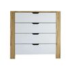 купить Комод Trendy Nisan 1600-026-White, Walnut, 90x85x42cm (GTR007928) в Кишинёве 
