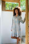 купить Домашний текстиль Pip Studio 51.503.680 Daaltje Long Sleeve Nightdress Jabali Blue L Blue в Кишинёве 