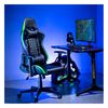 купить Игровое кресло Lumi Gaming Chair CH06-30 with Headrest & Lumbar Support & RGB Lights, Black, PVC Leather, 2D Armrest, Steel Frame, 350mm Nylon Plastic Base, Nylon Caster, 80mm Class 4 Gas Lift, Weight Capacity 150 Kg XMAS в Кишинёве 