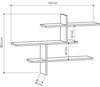 купить Полка декоративная Trendy Leu-Antracit 123x80x22cm (GTR005360) в Кишинёве 