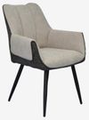 купить Комплект стол и стулья Evelin di Costacurta стол DT 402-6B + 4 стула QT-227B Light grey/Dark grey в Кишинёве 