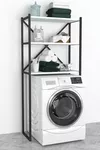 купить Этажерка Bofigo Для стиральной машины, металлический каркас, 66x34x160 см, Белый (13-03-01) в Кишинёве 