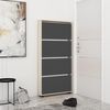 купить Полка для обуви Mobildor-Lux Leo Slim 80x16x164H cm Sonoma/Anthracite в Кишинёве 