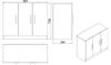 купить Комод Trendy VO5-OB 89x73x38cm, multifunctionala (GTR006700) в Кишинёве 