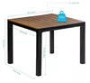 cumpără Mobilier pentru grădină Hydro S Masa patrata Madeira, 90x90x74, Tabaco în Chișinău 
