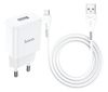 купить Зарядное устройство сетевое Hoco HCOWCMCN9ESWH USB to Micro-USB 2.1A N9 Especial, White в Кишинёве 
