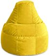 купить Кресло-мешок BeanBag BM5895, Люкс из велюра, XL, жёлтый в Кишинёве 