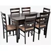 cumpără Set masă și scaune Evelin di Costacurta стол HV-27V Chocolate + 6 стульев Gloria Chocolate/Ekea12 (Dark Brown) în Chișinău 