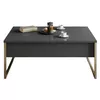 cumpără Măsuţă cafea Trendy Lux, Antracit, Aur 74x13,4x98cm în Chișinău 