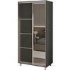 cumpără Dulap my-STYLE C10H0T02BM02-U21, 100x200, антрацит în Chișinău 