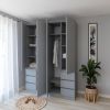 cumpără Dulap Smartex (15927) N17 160cm Grafit în Chișinău 