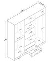 cumpără Dulap Trendy BA111-2324, 210x210x51cm în Chișinău 