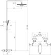 купить Душевая панель Ravak Bara dus termostatica cu pipa chrome/white TE 092.00CR/WH (X070098) в Кишинёве 