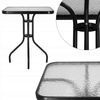 cumpără Mobilier pentru grădină Hydro S Masa gradina patrata, sticla/metal, 60x60x70, Neagra în Chișinău 