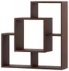 купить Полка декоративная Fabrik Home Tetris 10 (800x800x220) Орех темный в Кишинёве 