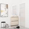 cumpără Raft pentru încălțăminte Mobildor-Lux Leo Slim 90x16x86H cm Sonoma în Chișinău 