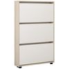 cumpără Raft pentru încălțăminte Mobildor-Lux Leo Slim 50x16x125H cm Sonoma/White în Chișinău 