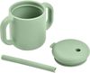 купить Поильник Beaba B913573 Cana de antrenament cu pai din silicon Sage Green в Кишинёве 