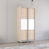 cumpără Dulap Mobildor-Lux Aron-S 1.0m-1.8m uși glisante din PAL orizontal (120x60x220H cm) Anthracite în Chișinău 