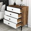 купить Комод Trendy Lizbon 537-Nuc, Alb 76x90x40cm (GTR001657) в Кишинёве 