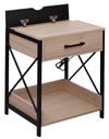 купить Тумбочка Deco Espero 48x40x60H Stejar M37/Black в Кишинёве 