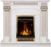 купить Камин электрический ArtFlame Calisto & Gala gold, 1020x1100x300mm, Alb в Кишинёве 