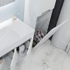 купить Шкаф-пенал Bayro Positano с корзиной 420x1900 правый, белый мат в Кишинёве 