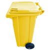 купить Урна для мусора Uniplast 37191 Cos pentru transportarea deseurilor 120L pe roti (galben) HE в Кишинёве 