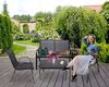 cumpără Mobilier pentru grădină Jumi OM-967984 Mobilier de gradina FIESTA, masă, canapea, 2 fotolii, Negru în Chișinău 