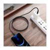 купить Кабель Borofone BU27 Cool victory PD 20W charging data cable Type-C to Lightning 1m, black 741011 в Кишинёве 