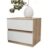 cumpără Noptieră Bayro Harmony 550x500x450 сонома фасад белый în Chișinău 