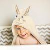 Полотенце махровое Babyono BUNNY EARS 100x100  см 