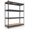 купить Cтеллаж складской Nex Home Raft metalic Titan 1800x1200x400 mm, 4 nivele PAL, antracit в Кишинёве 